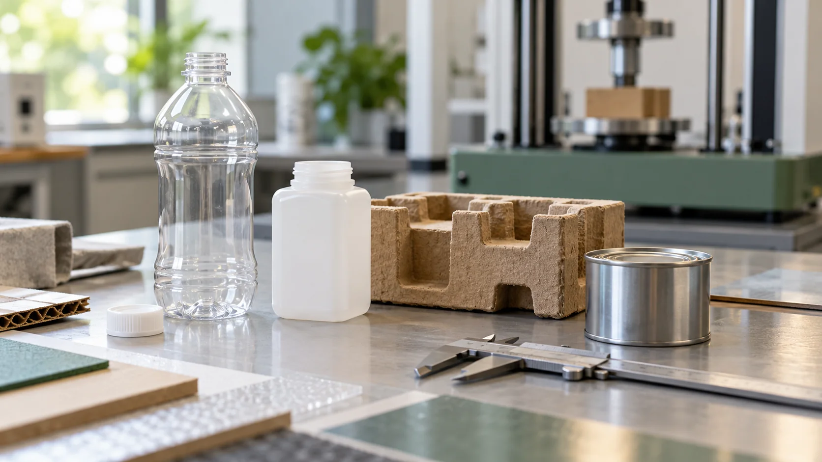 Échantillons de matériaux et instruments de contrôle packaging