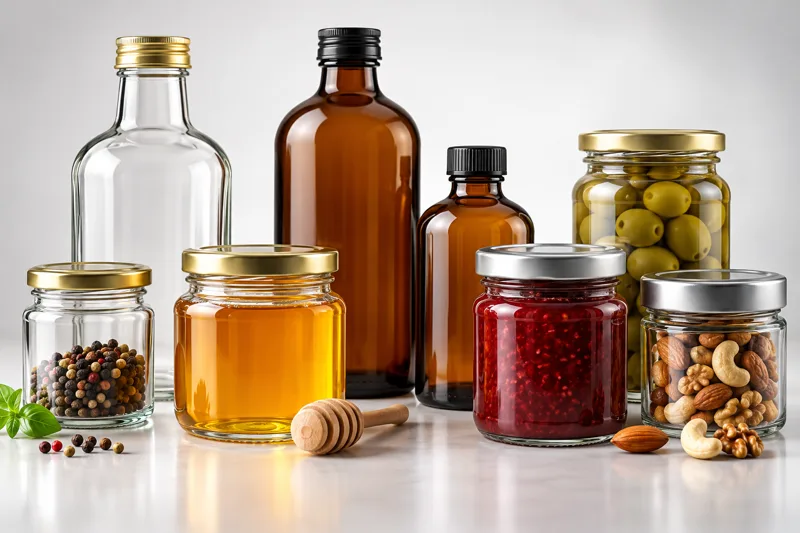 Bouteilles et bocaux en verre